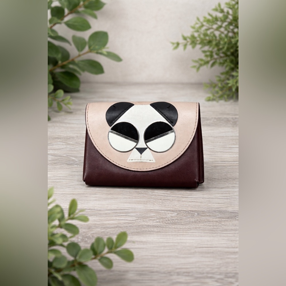 Kate Spade New York Spademals Gentle Panda Card Case Compact Wallet